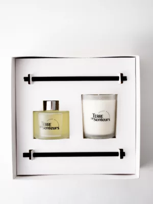 Coffret Cadeau – Diffuseur Jasmin Bougie Jasmin