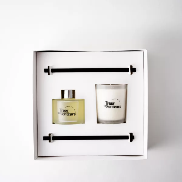Coffret Cadeau – Diffuseur Jasmin Bougie Jasmin